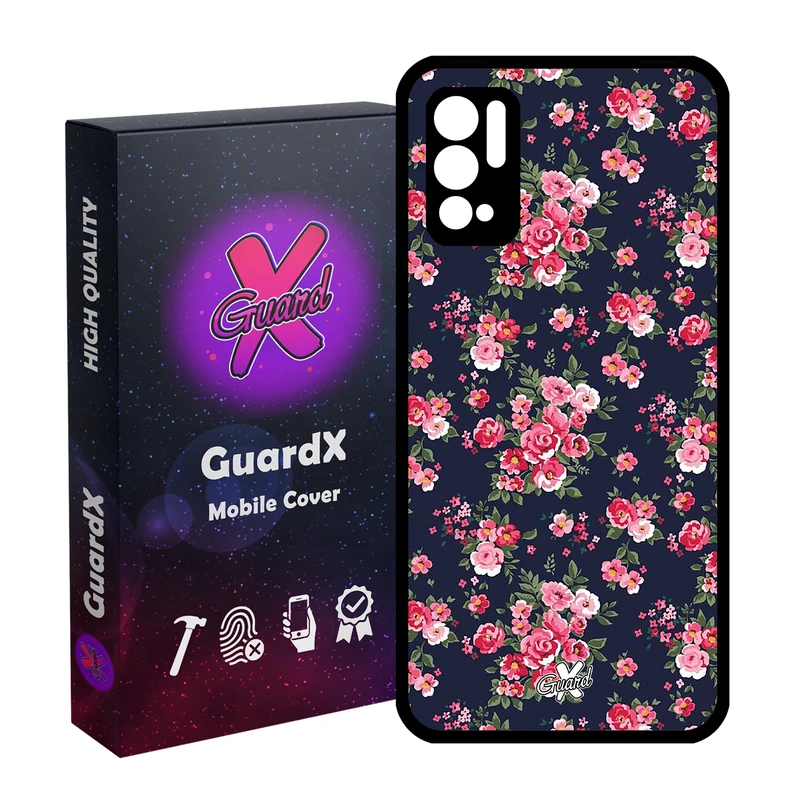 کاور گارد ایکس طرح Flower مدل Glass10130 مناسب برای گوشی موبایل شیائومی Redmi Note 10 5G / Poco M3 Pro