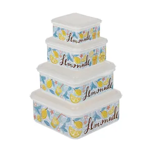 ظرف نگهدارنده فرش کیپس مدل Lemon مجموعه 4 عددی