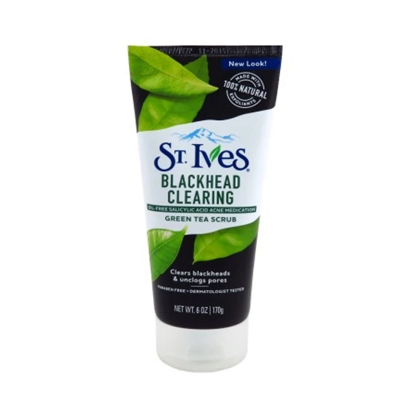 اسکراب صورت اس تی ایوز مدل Green tea حجم 170 میلی لیتر 