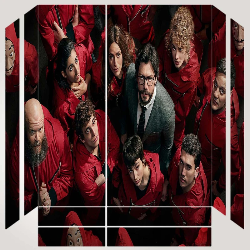 برچسب پلی استیشن ۴ مدل طرح  money heist  کد PS-10103