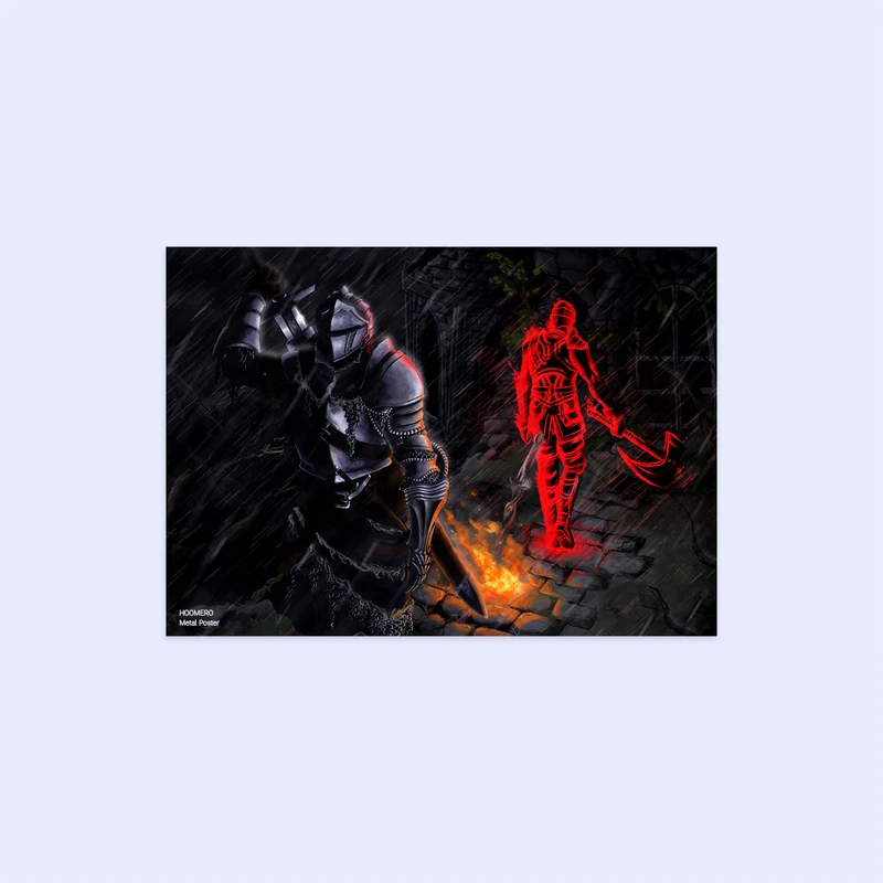 پوستر هومرو مدل فلزی طرح بازی دارک سولز کد PS309