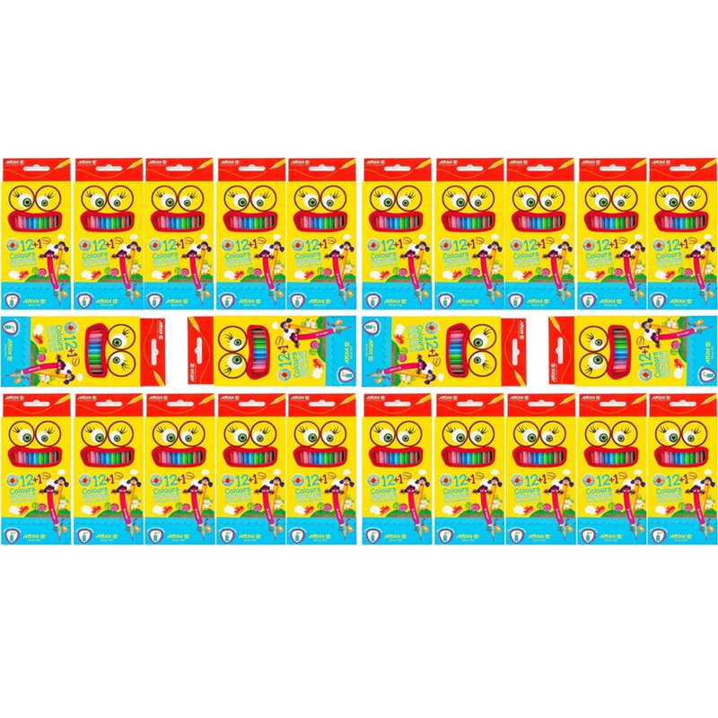 مداد رنگی 13 رنگ آریا مدل 3016 بسته 24 عددی