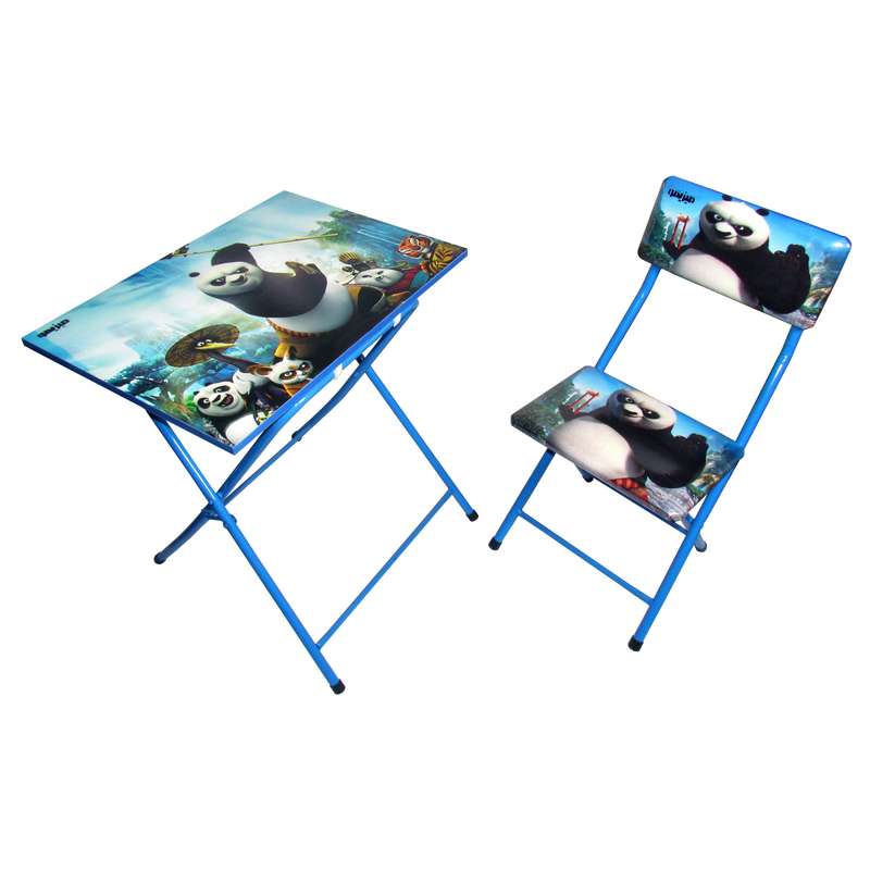 ست میز تحریر  و صندلی میزیمو مدل پاندای کونگفو کار کد 279