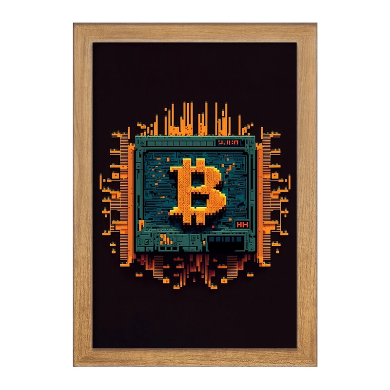 تابلو خندالو مدل بیت کوین (Bitcoin) کد F1616