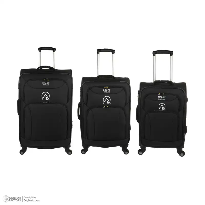 مجموعه سه عددی چمدان دیکمپ مدل TRAVEL-012