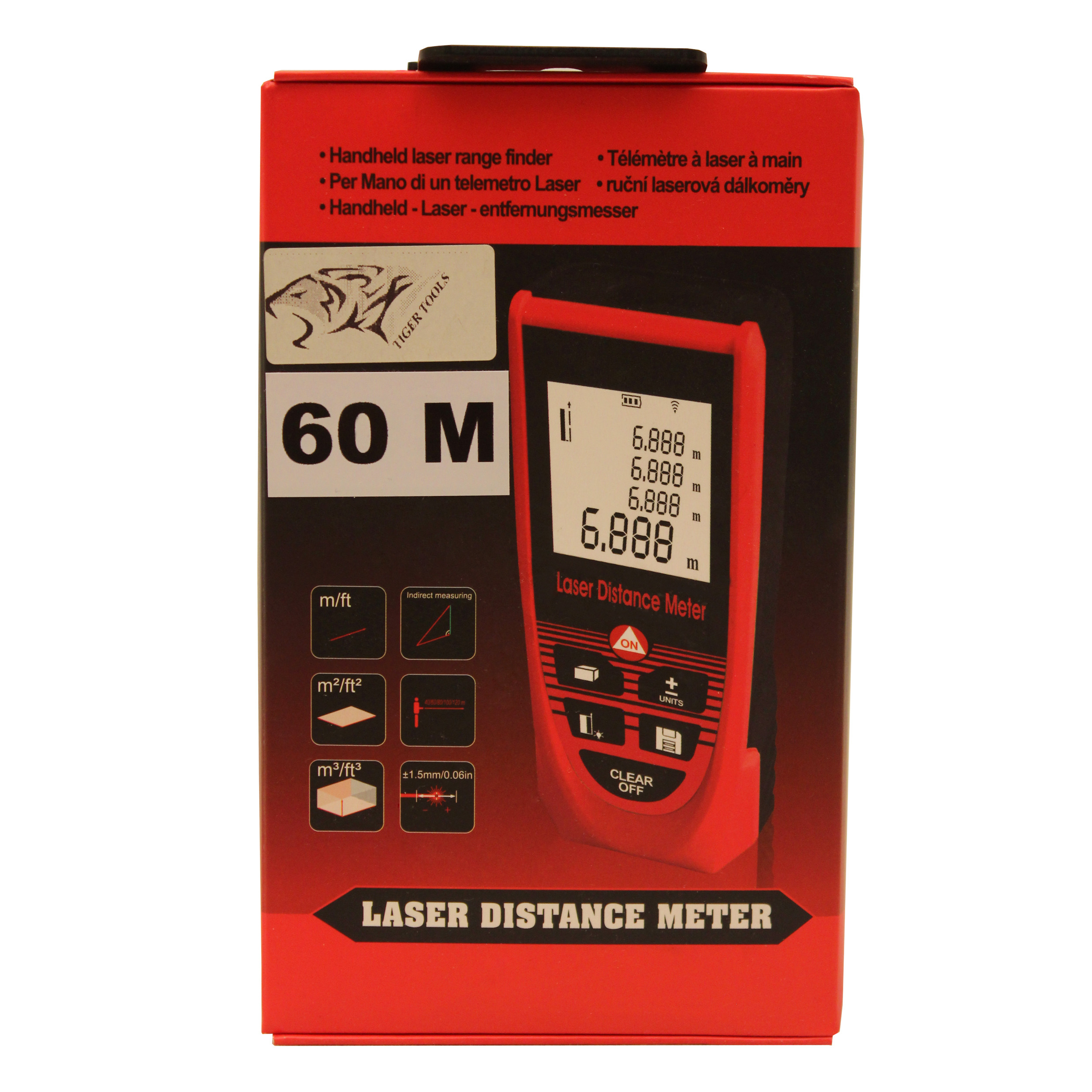 متر لیزری تایگر تولز مدل 60-M