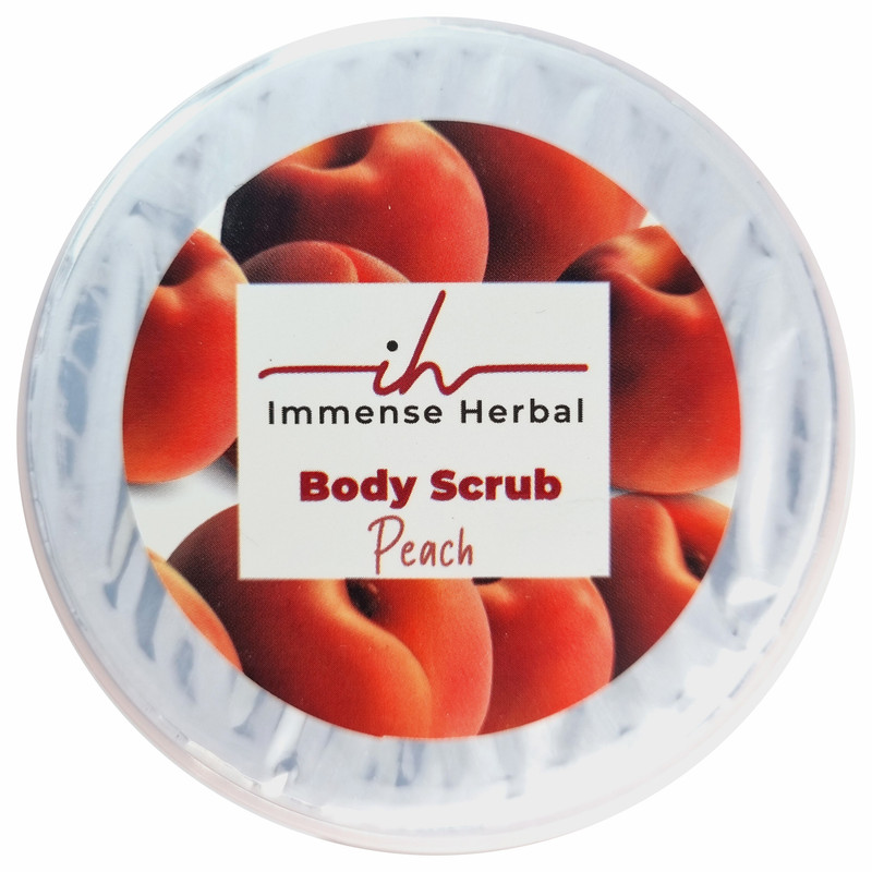 اسکراب لایه بردار پوست ایمنس هربال مدل هلو وزن 320 گرم