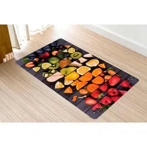 پادری مدل سه لایه رویه مخمل طرح آشپزخانه کد S614 سایز 75x45 سانتی متر