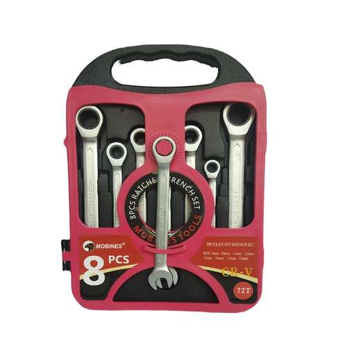 آچار جغجغه ای مبین مدل 01 مجموعه 8 عددی