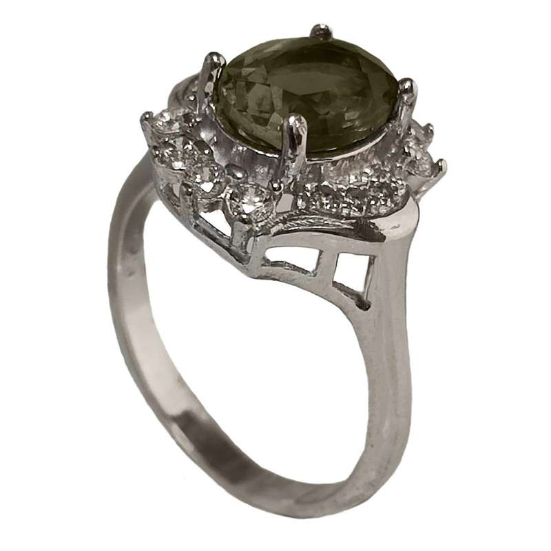 انگشتر نقره زنانه مدل الکساندریت کد GX7014