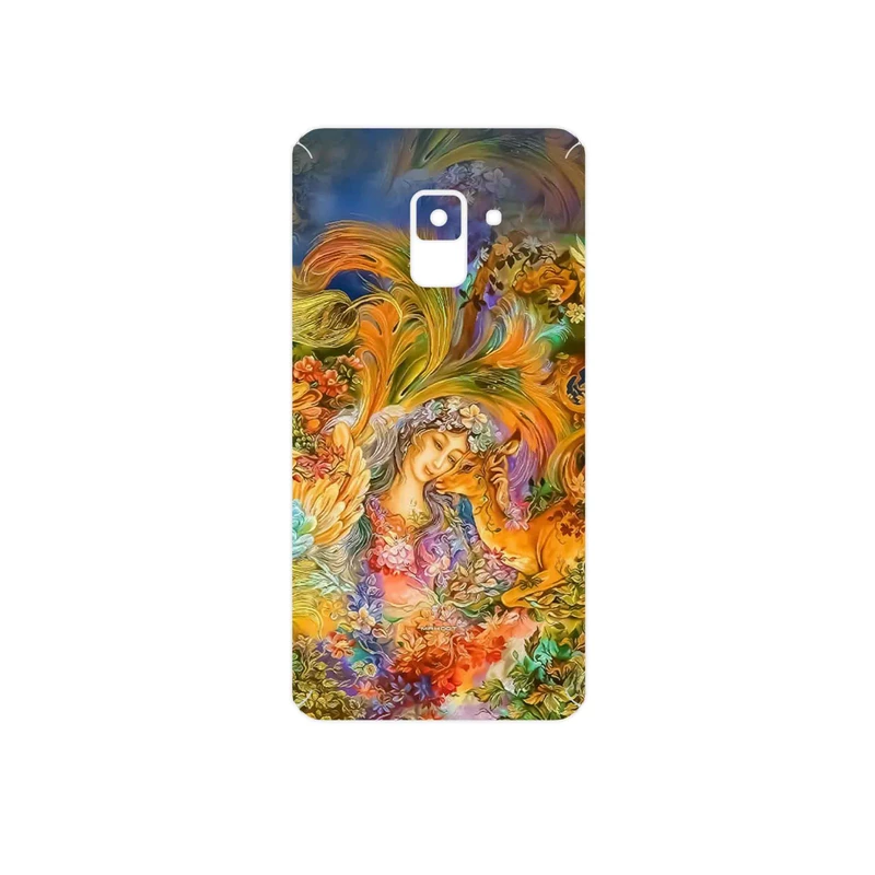 برچسب پوششی ماهوت مدل Persian miniature 3 مناسب برای گوشی موبایل سامسونگ Galaxy A8 2018