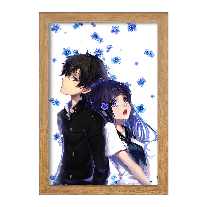 تابلو خندالو مدل چیتاندا و اورکی انیمه هیوکا Hyouka  کد 17115