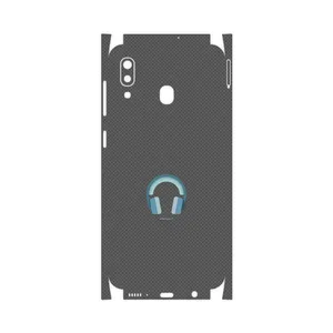 MAHOOT Minimal Headphone Icon-FullSkin Cover Sticker for Samsung Galaxy A20