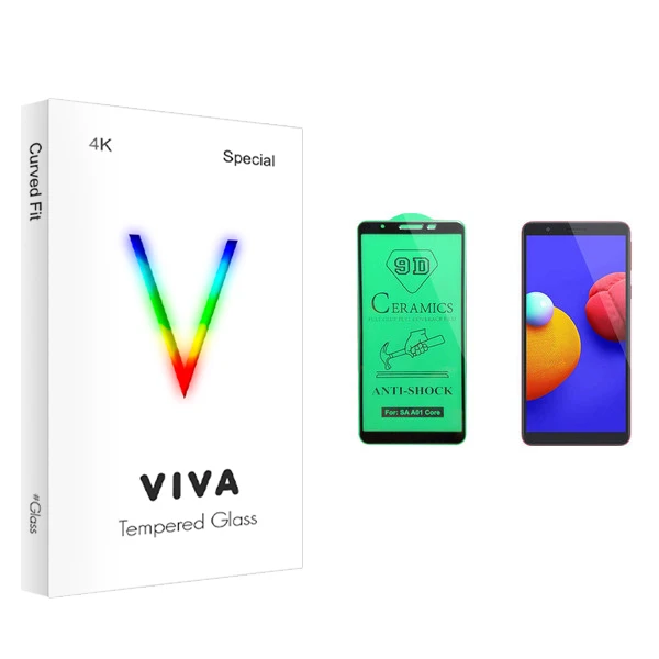 محافظ صفحه نمایش سرامیکی ویوا مدل 4K مناسب برای گوشی موبایل سامسونگ Galaxy A01 core