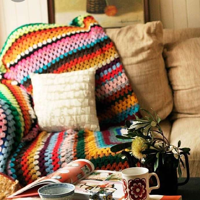 شال مبل و تخت مدل t سایز 130×130 سانتیمتر