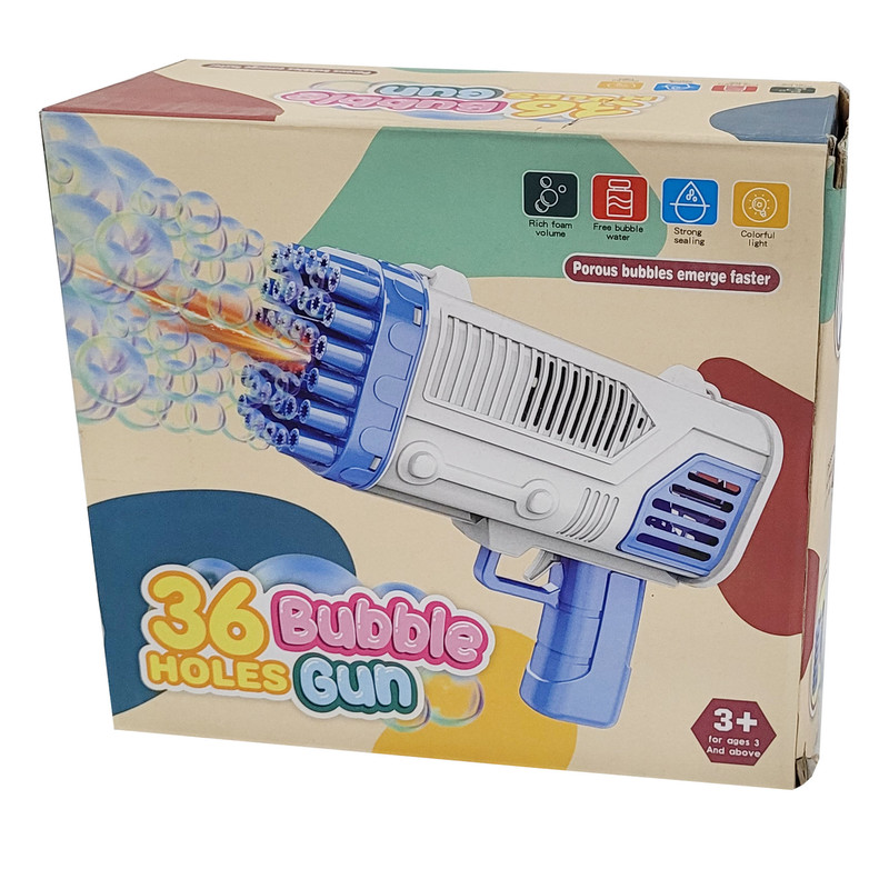 حباب ساز طرح تفنگ رگبار مدل BUBBLE GUN کد 456