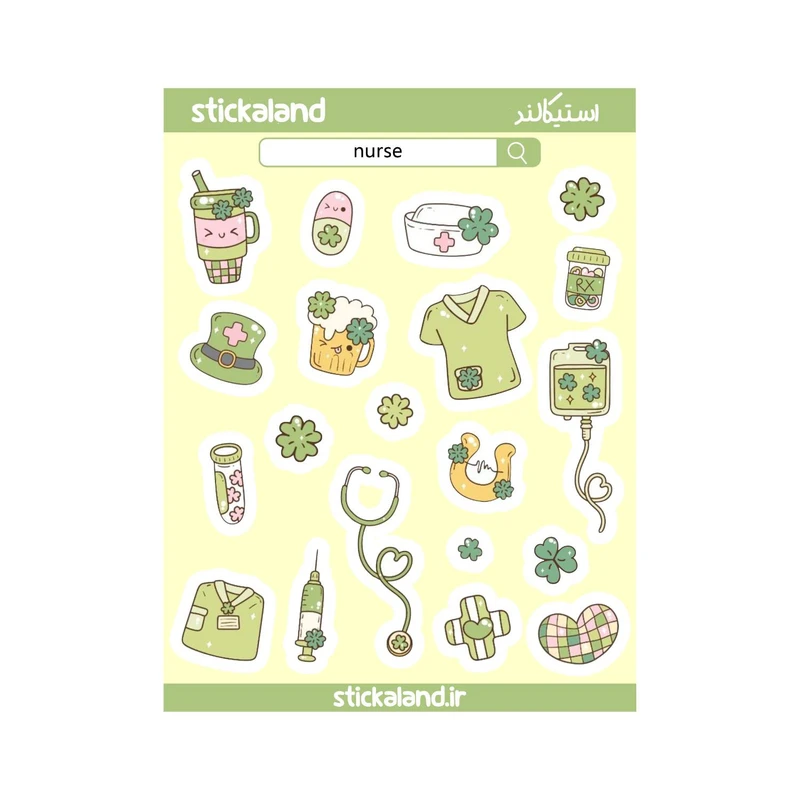 استیکر لپ تاپ استیکالند مدل پرستاری کد 43657az