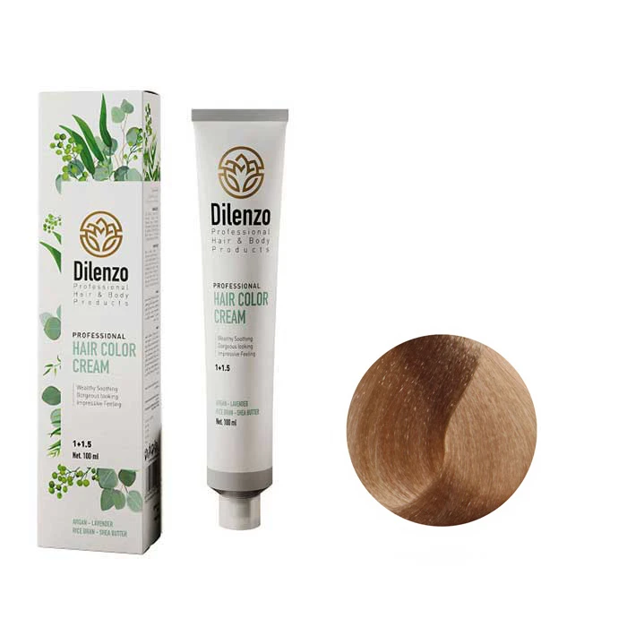 رنگ مو دیلنزو شماره 8CA سری کاراملی حجم 100 میلی لیتر رنگ بلوند کاراملی روشن