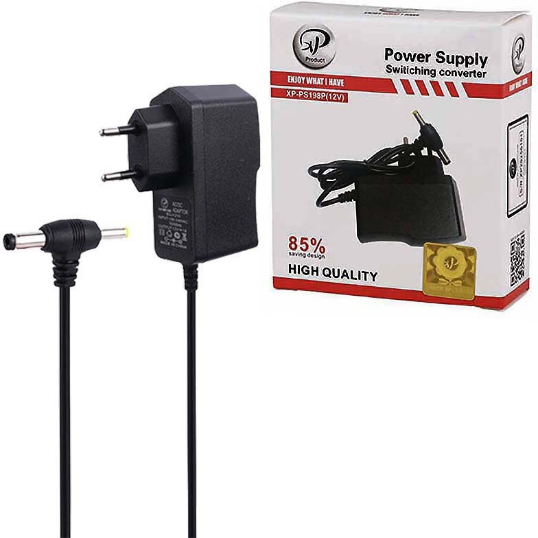 آداپتور 12 ولت 1 آمپر  ایکس پی-پروداکت مدل XP-PS198P مناسب برای مودم