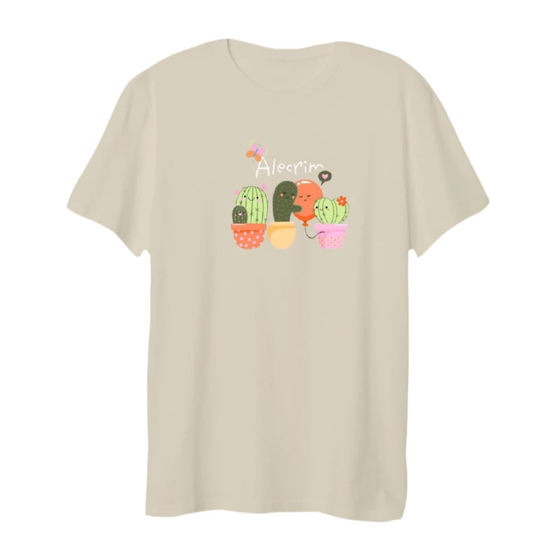 تی شرت لانگ آستین کوتاه  زنانه مدل کاکتوس کد 1