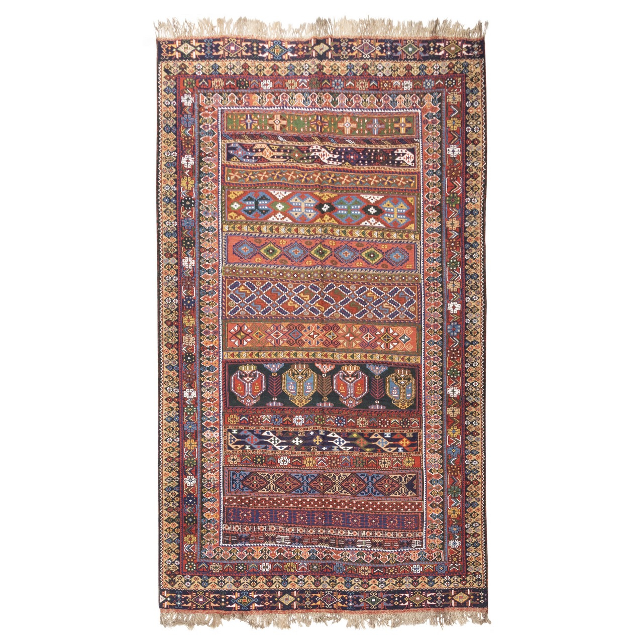 گلیم قدیمی دستباف پنج متری سی پرشیا کد 187374