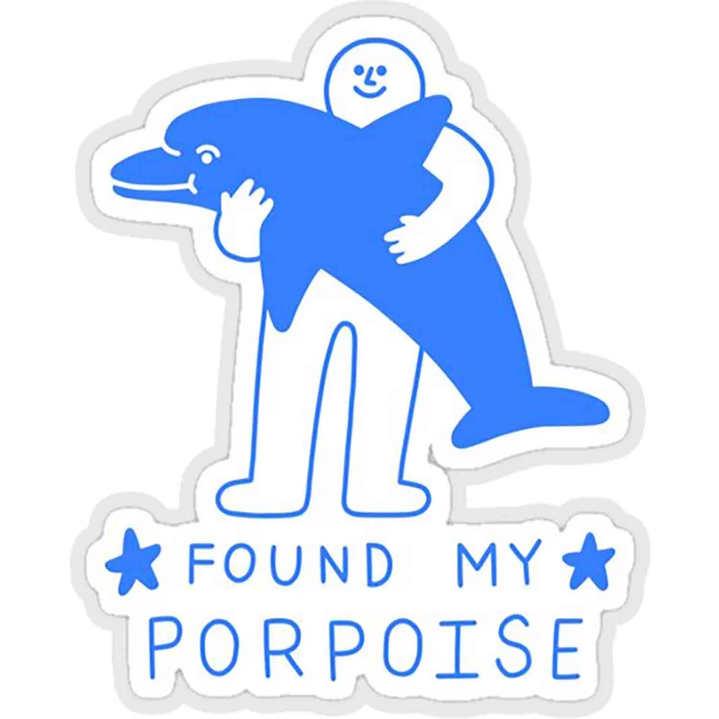 استیکر لپ تاپ طرح found my porpoise کد ST674