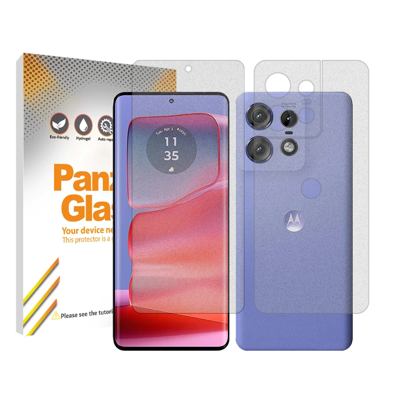 محافظ صفحه نمایش مات پنزر گلس مدل Resistant مناسب برای گوشی موبایل موتورولا Edge 50 Pro به همراه محافظ پشت گوشی