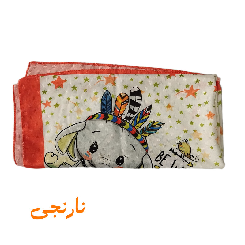 روسری دخترانه مدل فیل سرخ پوست کد 001