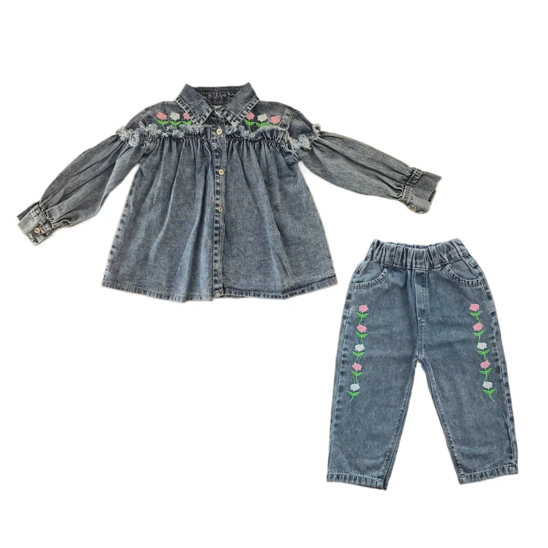 ست شومیز و شلوار دخترانه مدل رزی