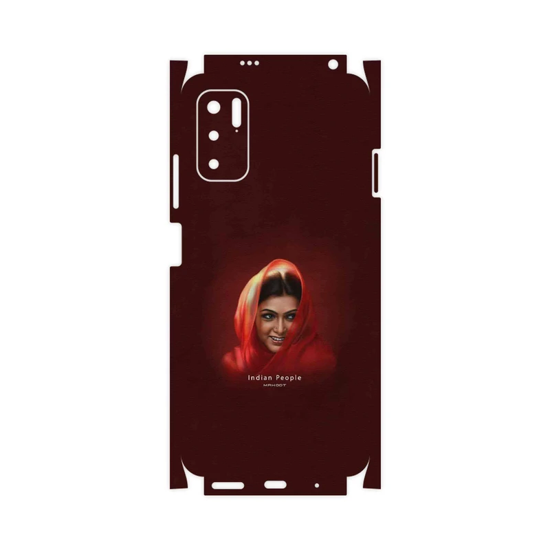 برچسب پوششی ماهوت مدل Portrait of an Indian Woman-FullSkin مناسب برای گوشی موبایل شیائومی Redmi Note 10 5G