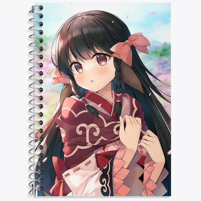 دفتر زبان 50 برگ خندالو مدل سه خط طرح بازی Utawarerumono کد 35368