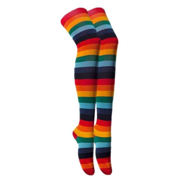 جوراب دخترانه پویا مدل رنگین کمان کد 0000