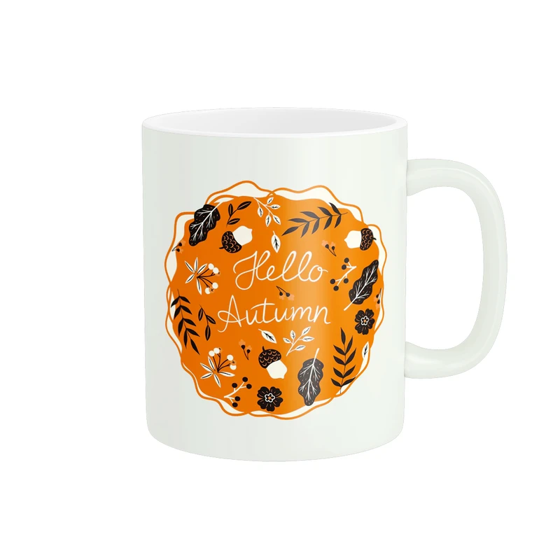 ماگ مدل لوگوی طرح پاییز کد 749