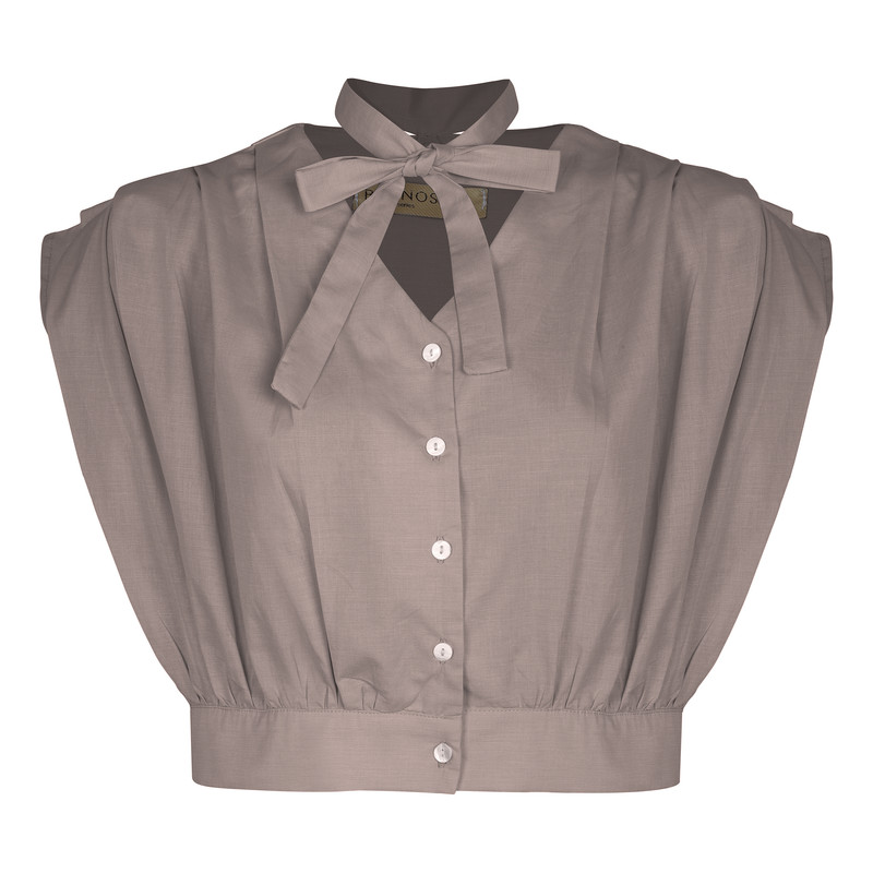 شومیز آستین کوتاه زنانه برنس مدل 01890080242503245432