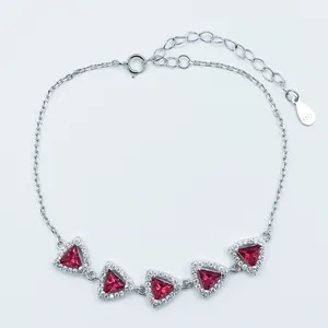 دستبند نقره زنانه سلین کالا مدل یاقوت سرخ ce-As267
