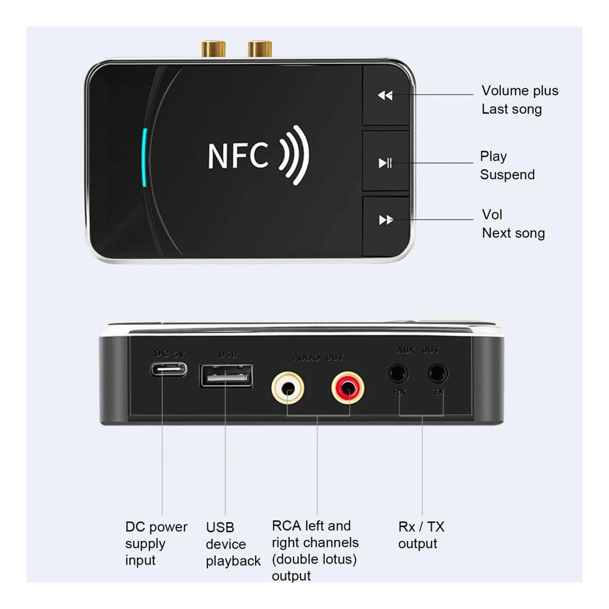 گیرنده و فرستنده بلوتوث صدا مدل T39