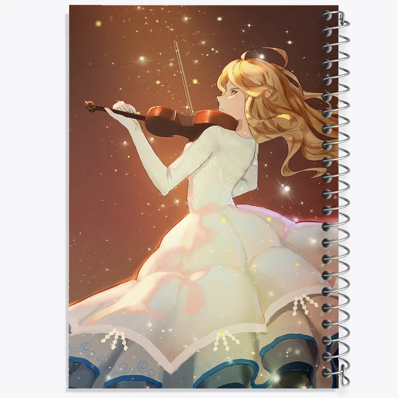 دفتر مشق 100 برگ خندالو طرح کائوری دروغ تو در آوریل کد 32453