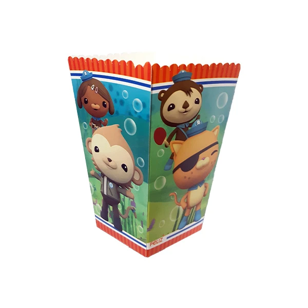 ظرف پاپ کورن یکبار مصرف مدل اختانوردان کد P1 مجموعه 10 عددی