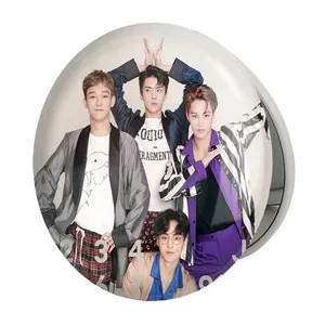 آینه جیبی خندالو طرح گروه اکسو EXO مدل تاشو کد 13645 