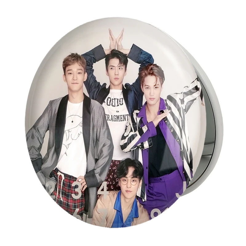 آینه جیبی خندالو طرح گروه اکسو EXO مدل تاشو کد 13645 