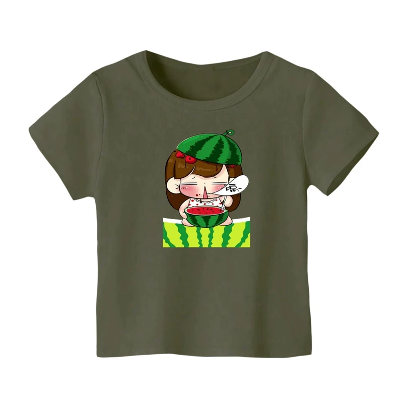 تی شرت آستین کوتاه بچگانه مدل دخترک یلدایی کد 7