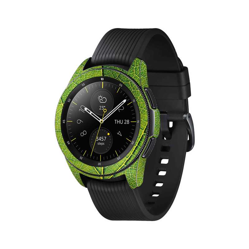 برچسب ماهوت طرح Leaf-Texture مناسب برای ساعت هوشمند سامسونگ Galaxy Watch 42mm