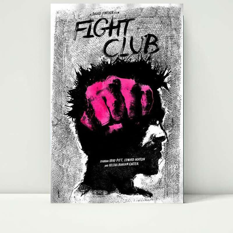 تابلو شاسی مدل پوستر فیلم باشگاه مبارزه Fight Club کد FMO69 تابلو شاسی مدل پوستر فیلم باشگاه مبارزه Fight Club کد FMO69