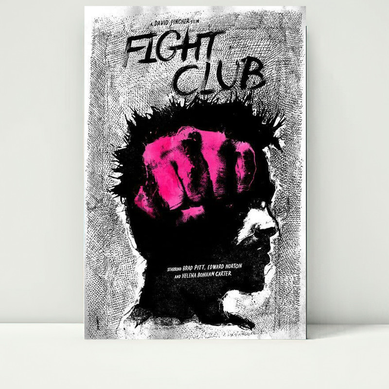 تابلو شاسی مدل پوستر فیلم باشگاه مبارزه Fight Club کد FMO69 تابلو شاسی مدل پوستر فیلم باشگاه مبارزه Fight Club کد FMO69