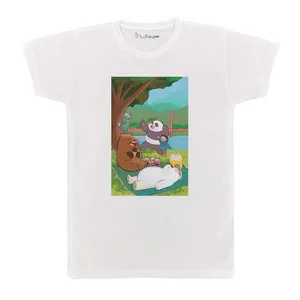 تی شرت بچگانه پرمانه طرح خرس های کله فندقی کد pmt.5616