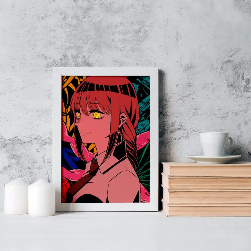 تابلو خندالو مدل ماکیما انیمه مرد اره ای کد 17890