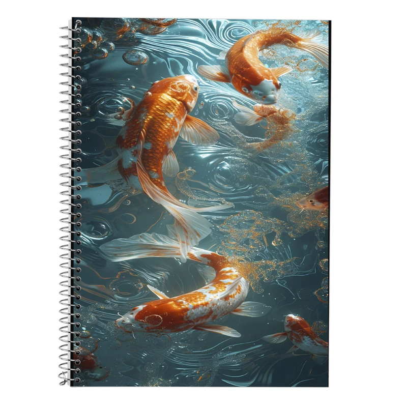 دفتر زبان 50 برگ مدوپد مدل سه خط طرح فانتزی کد DF14406