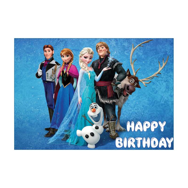 بنر تولد طرح فروزن  کد B-SED_3382