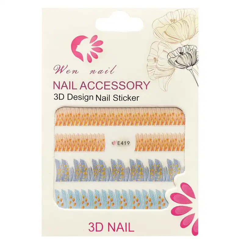 برچسب لنز ناخن مدل E-419