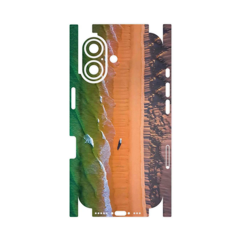 برچسب پوششی ماهوت مدل Beach and Green Sea-FullSkin مناسب برای گوشی موبایل اپل iPhone 16
